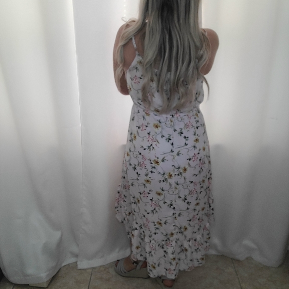 Flower Lavender High to Low Dress - Picture 3 of 6